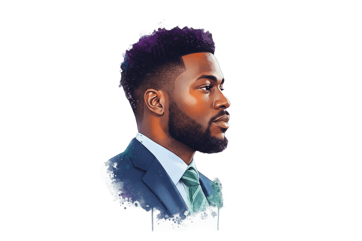 Nathan Kuissi , Illustrated portrait of data scientist